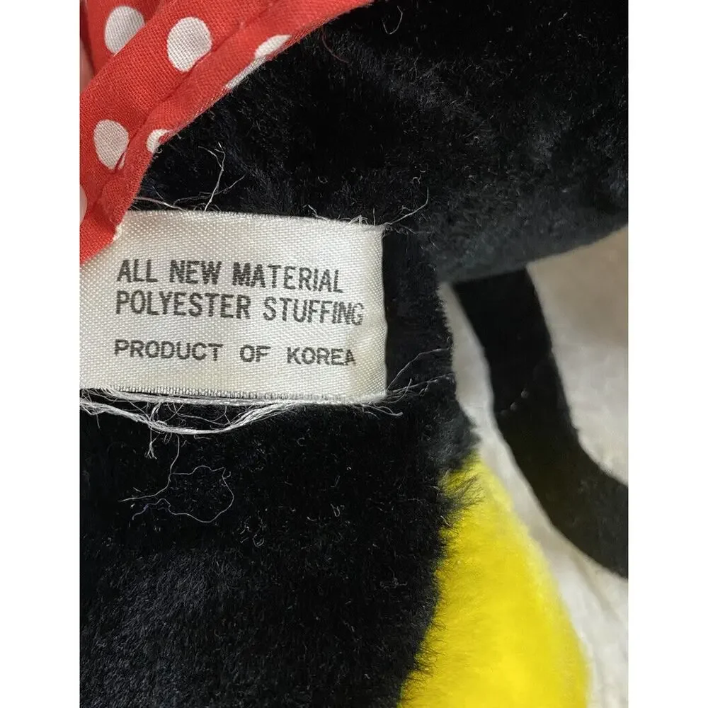 VINTAGE DIsneyland Disney World Minnie Mouse Plush Medium 1970/1980